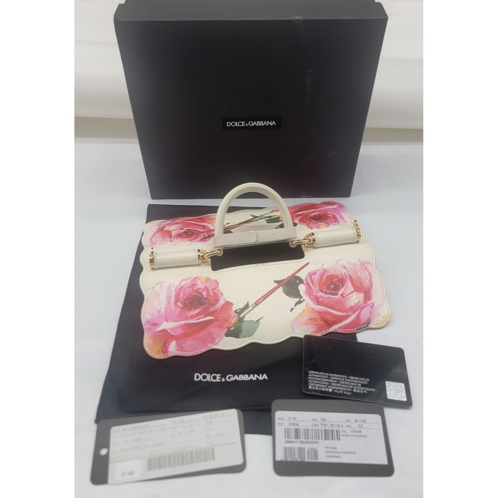 Dolce & Gabbana Leather Calfskin Bag Charm New w/ Tags & COA in D&G Gift Box!